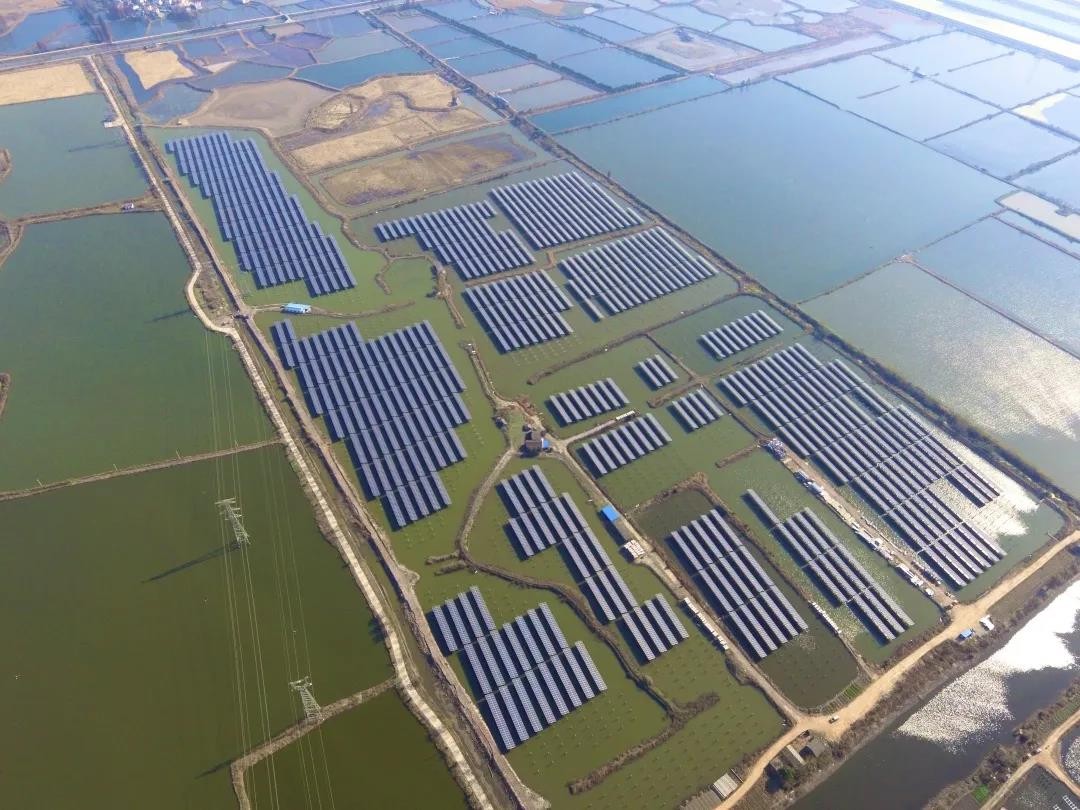 A Fishery-solar Masterpiece in the Watery Town - kaiyun.com's 110 MW PV Project in Tongling, Anhui Province Successfully Connected to the Grid for Power Generation